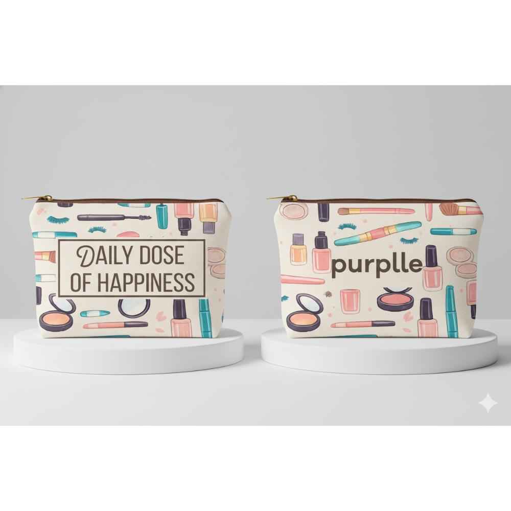 Buy Purplle GWP Jute Pouch 6 - Daily Dose of Happiness 1 pc - Purplle