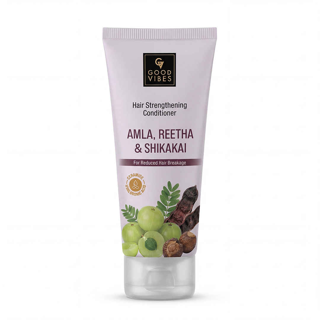 Buy Good Vibes Amla, Reetha & Shikakai Strengthening Conditioner 100 ml - Purplle