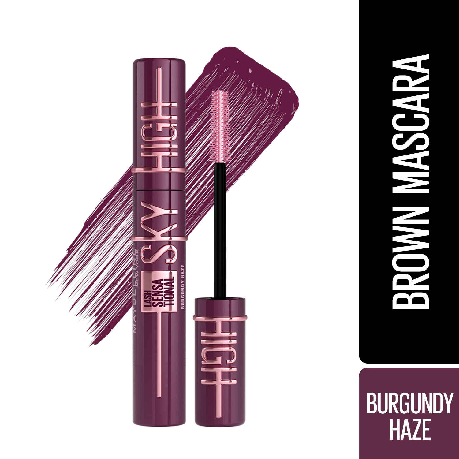 Buy Maybelline Sky High Burgundy Haze Mascara 7.2 ml - Purplle