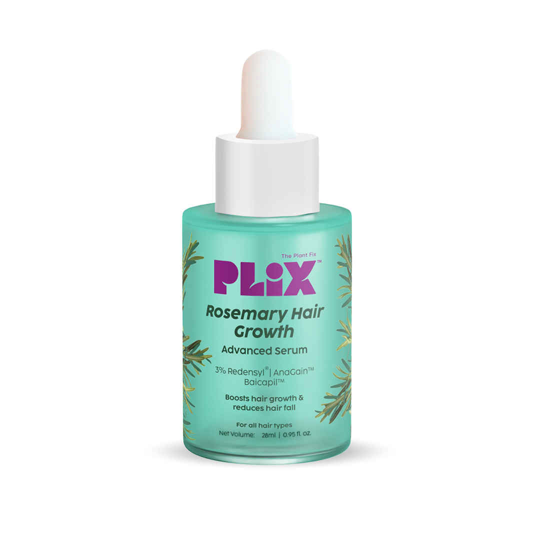 Buy PLIX Rosemary Hair Growth Serum for Hair Fall Control & Regrowth | 3% Redensyl®, 3% Baicapil™, 3% AnaGain™ | With Rosemary Oil | Improves Hair Density & Strength | 25 ml - Purplle
