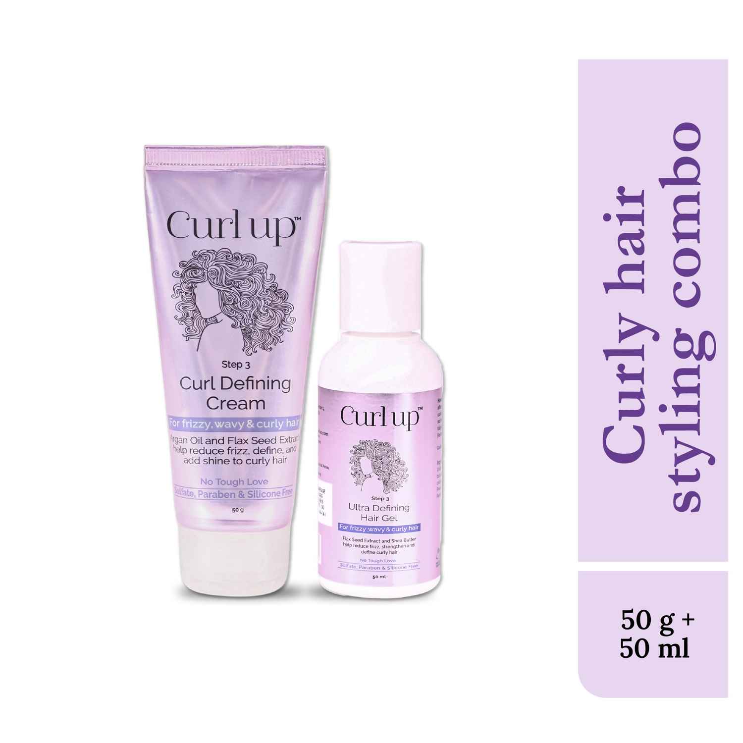 Buy Curl Up Styling Combo with Cream & Gel (50 gm + 50 ml) - Purplle