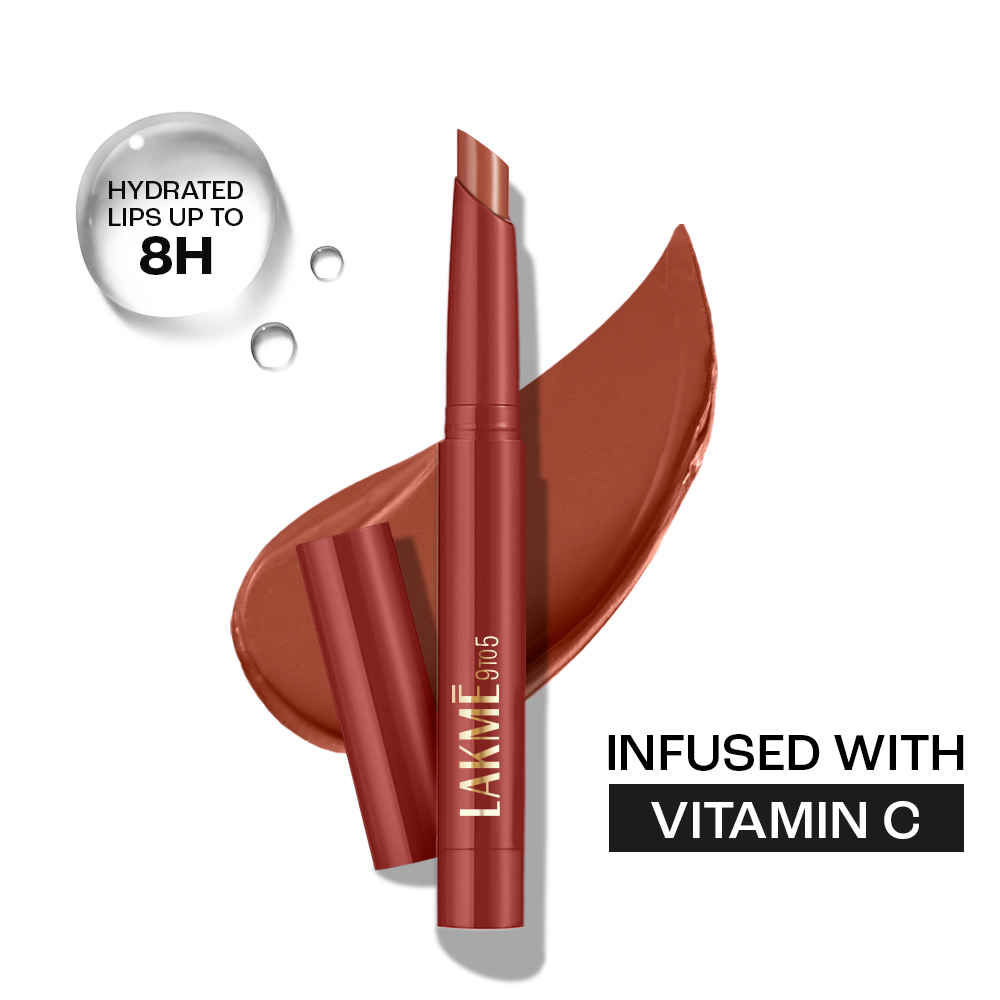 Buy Lakme 9 to 5 Forever Matte Lip Crayon, Balance Brown, 1.1 gm with Vitamin C, Long-lasting Hydration - Purplle