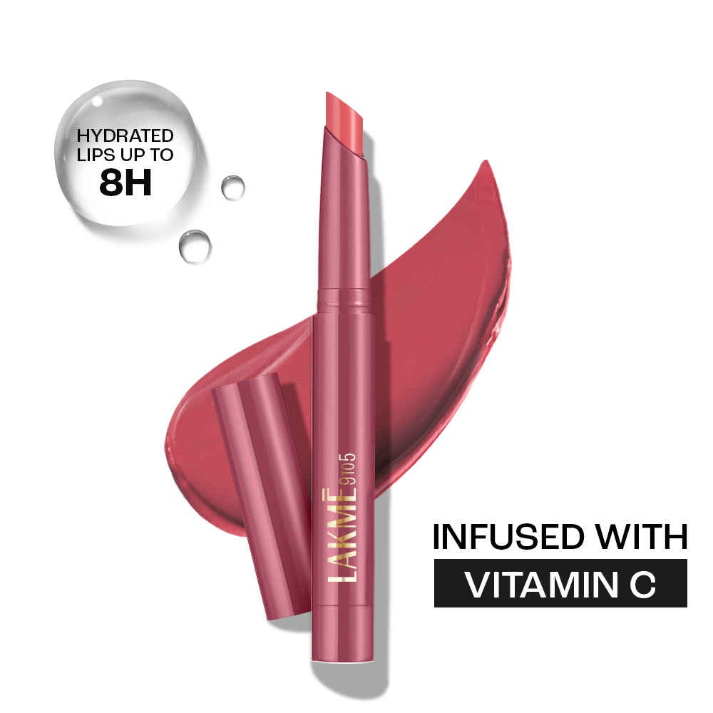 Buy Lakme 9 to 5 Forever Matte Lip Crayon, Commute Pink, 1.1 gm with Vitamin C, Long-lasting Hydration - Purplle