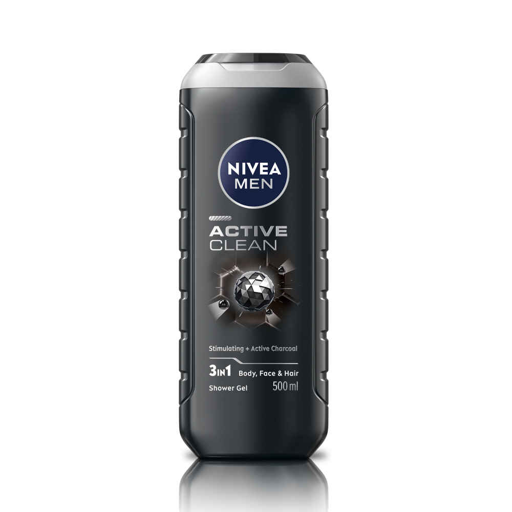 Buy Nivea Men Active Clean Shower Gel, 500 ml - Purplle