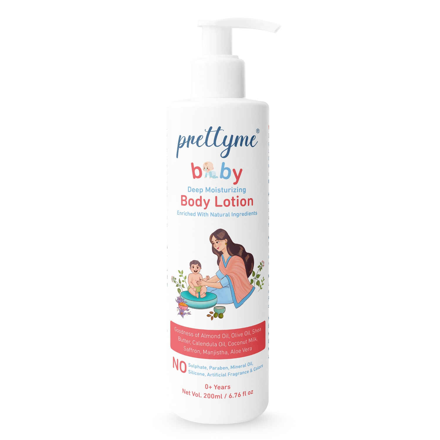 Buy Prettyme Baby Deep Moisturizing Daily Body Lotion | For Newborn, Kids & All Skin Types, 200 ml - Purplle
