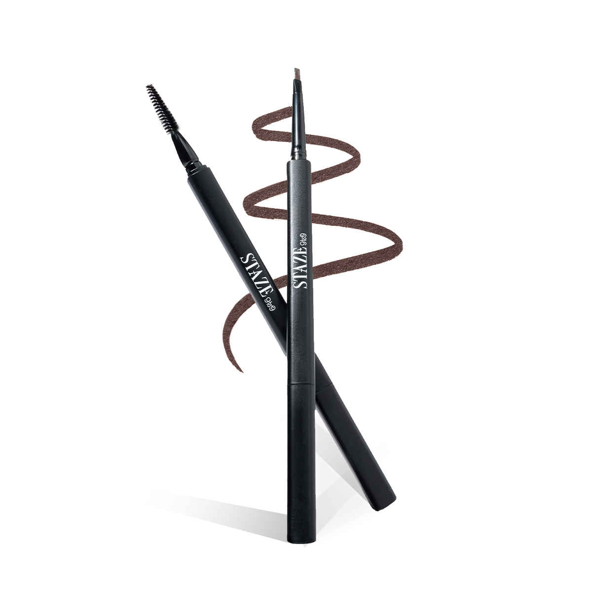 Buy Staze 9to9 All Eyes On You Precise + Smooth Micro Brow Definer With Spoolie | Precision Micro Tip For Natural, Hair-Like Strokes | 12-Hour Stay | 01 Natural Brown | 0.09 gm - Purplle