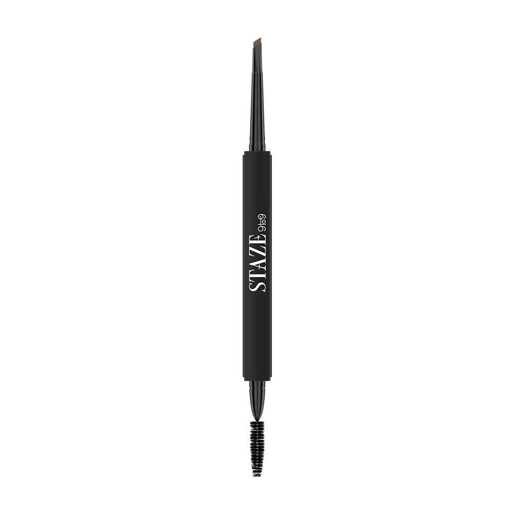 Buy Staze 9to9 All Eyes On You Precise + Smooth Micro Brow Definer With Spoolie | Precision Micro Tip For Natural, Hair-Like Strokes | 12-Hour Stay | 01 Natural Brown | 0.09 gm - Purplle