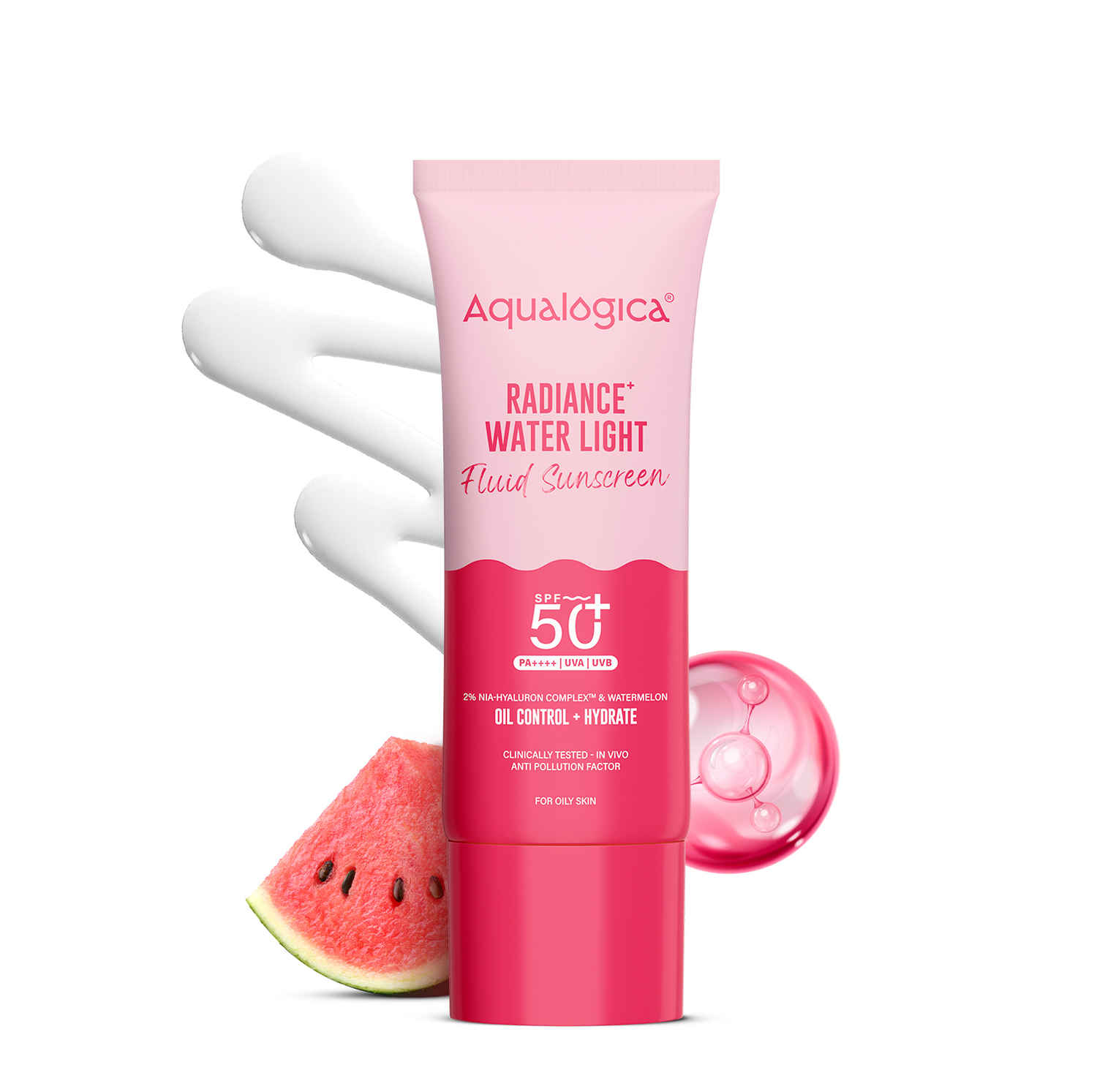 Buy Aqualogica Radiance+ Water Light Fluid Sunscreen - 25 gm - Purplle