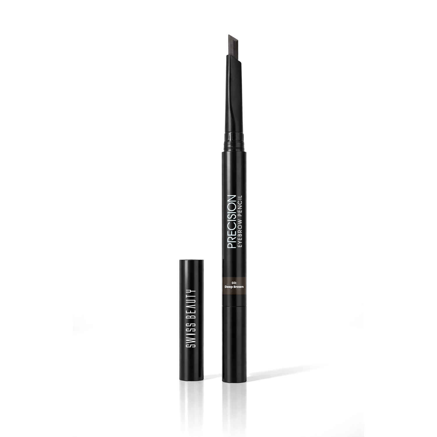 Buy Swiss Beauty Precision Eyebrow Pencil | Fills Sparse Areas - 0.35 gm, Deep Brown - Purplle