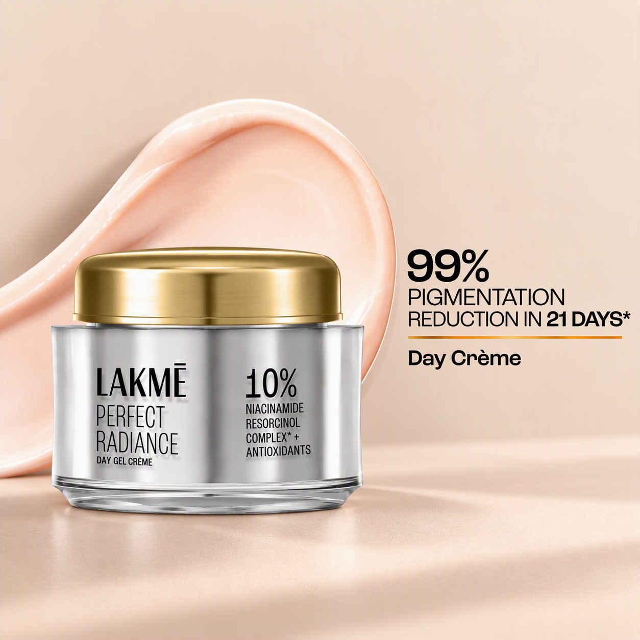 Buy Lakme Perfect Radiance Pigmentation Treatment Day Gel Creme with 10% Niacinamide Complex| Fades Dark Spots, Dullness, Gives Glowing Skin| For All Skin Types| 50 gm - Purplle