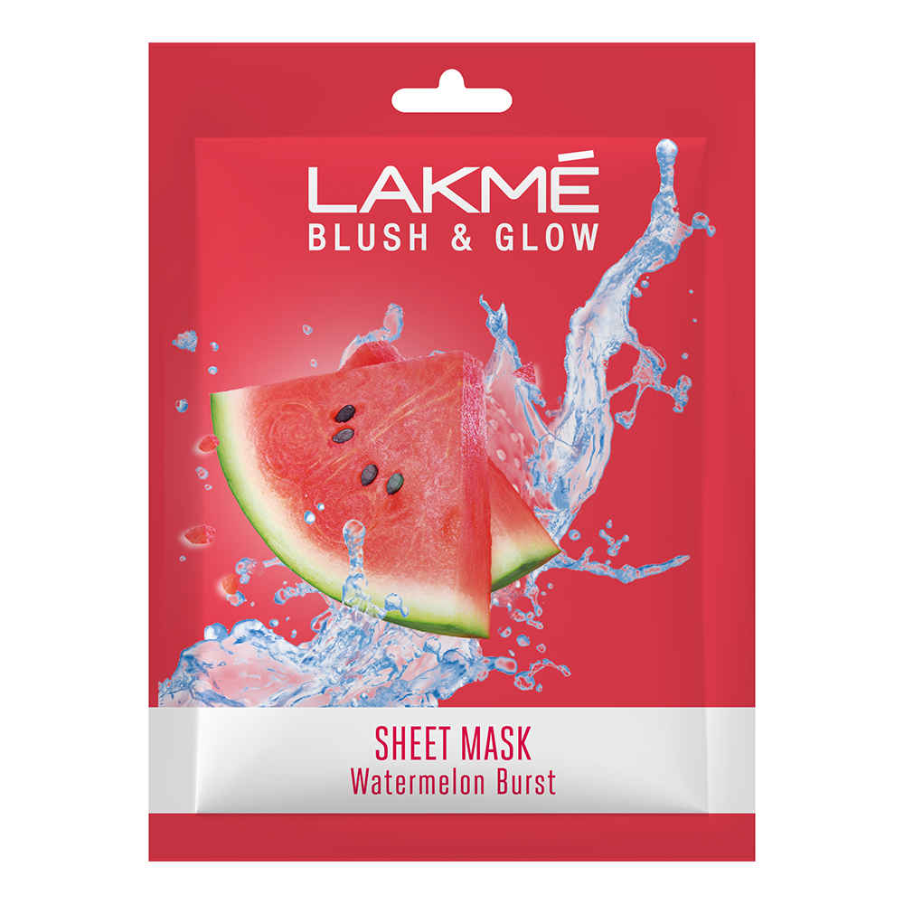 Buy Lakme Blush & Glow Watermelon Sheet Mask, 25 ml - Purplle