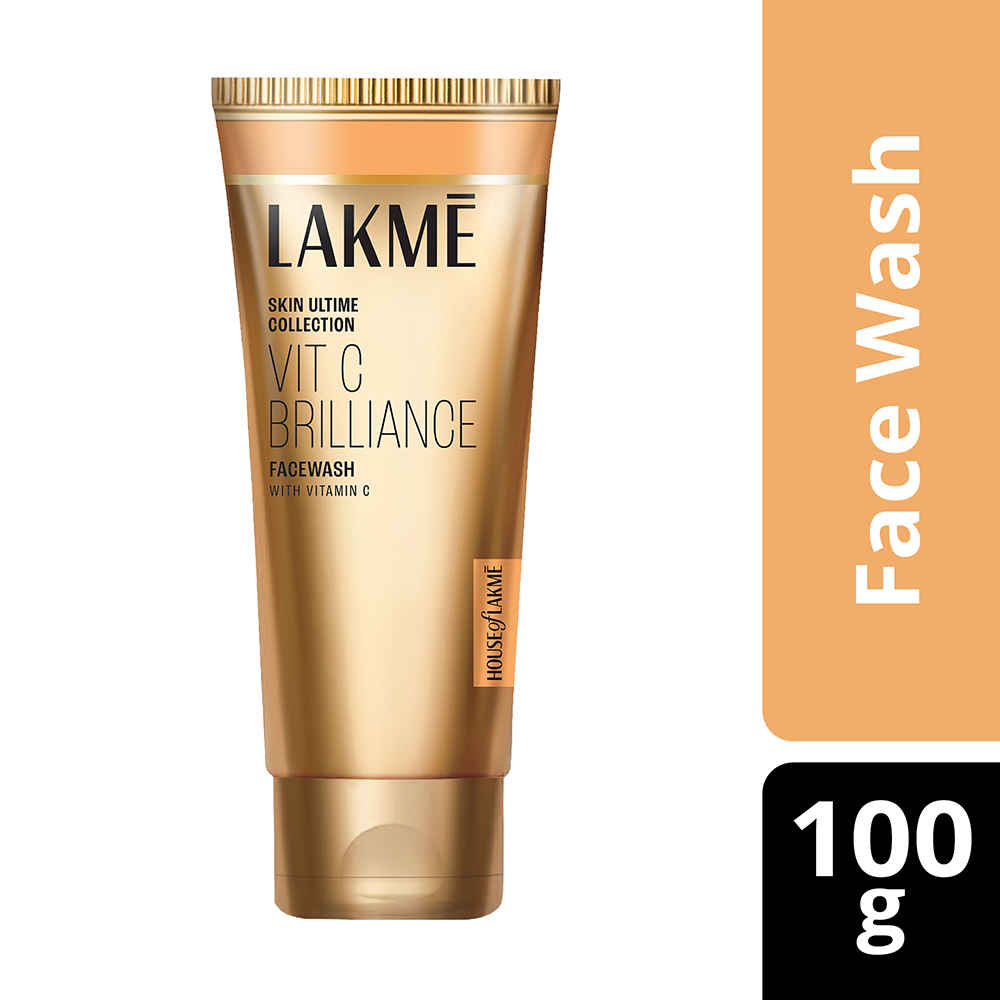 Buy Lakme Vitamin C Brilliance Facewash with Vitamin C | Face Wash for brighter skin | Exfoliates | Brightens| Antioxidant Properties |100 gm - Purplle