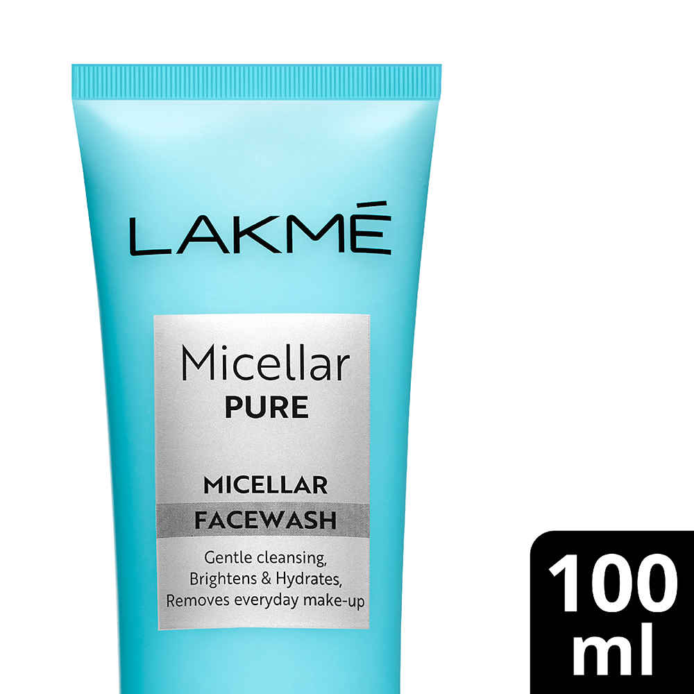 Buy Lakme Micellar Pure Facewash | Powered With Magnetic Micelles For Deep Pore Cleanse| Removes Dirt & Impurities | 100 ml - Purplle