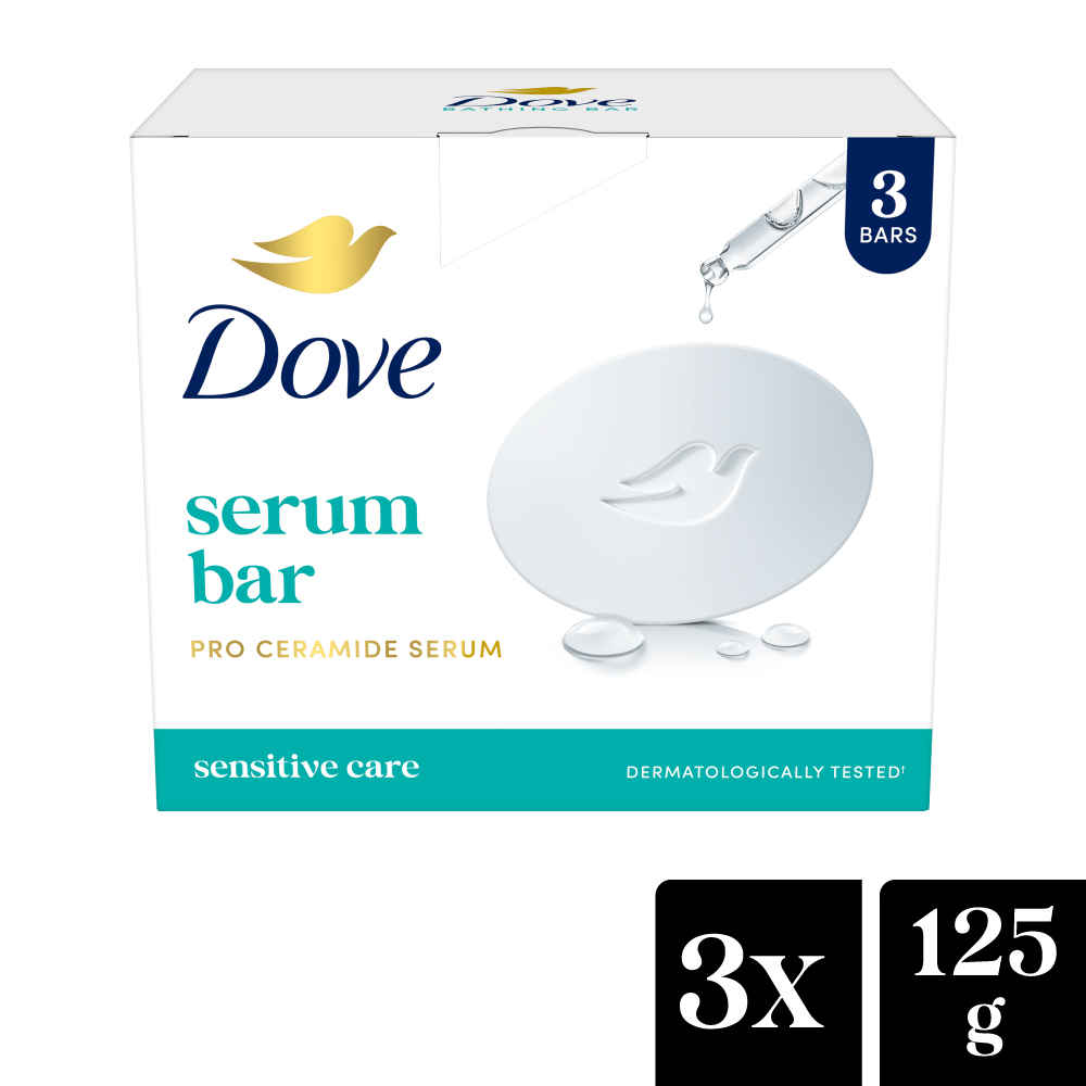 Buy Dove Serum Bar with Pro-Ceramide Serum | 375 gm (125 gm x 3) - Purplle