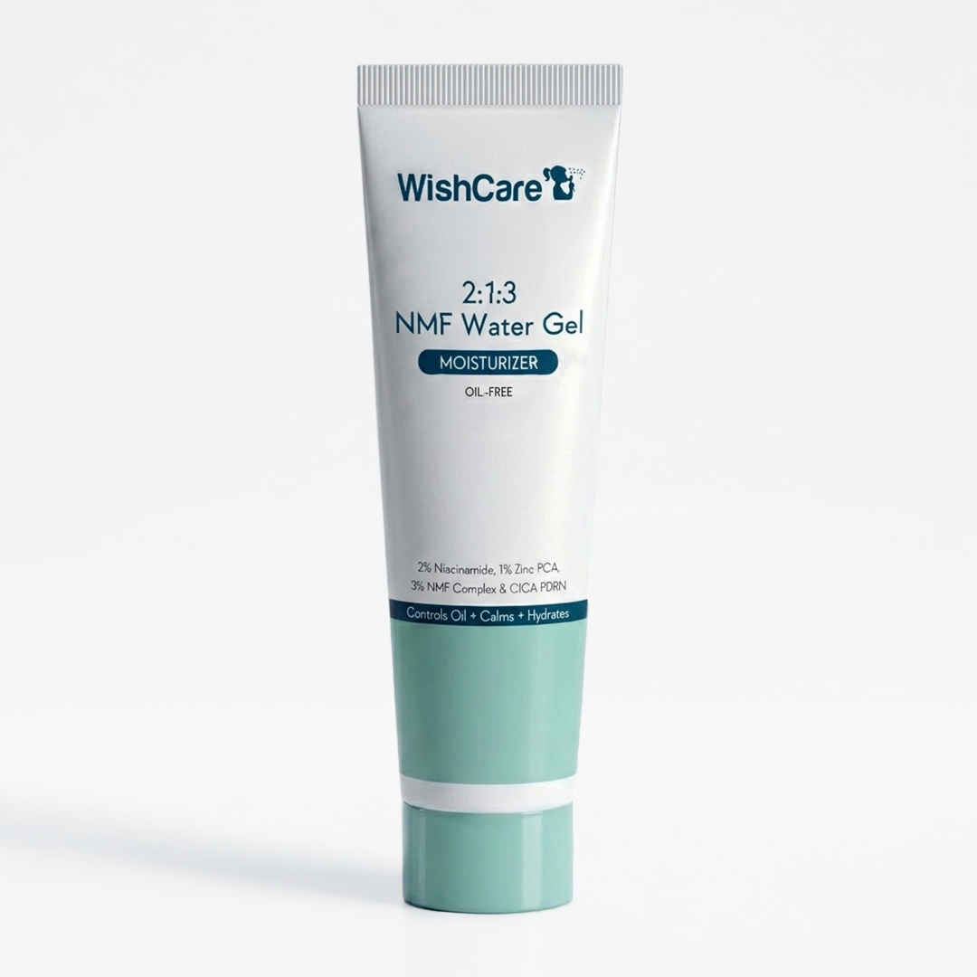 Buy WishCare 2:1:3 NMF Water Gel Moisturizer for Oily & Sensitive Skin|Oil-Free|Controls Oil & Hydrates (5 ml) - Purplle