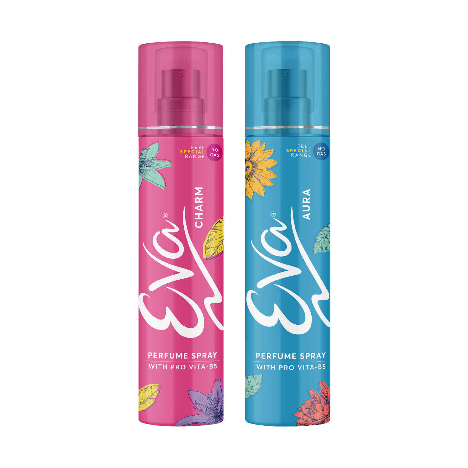 Buy Eva Aura & Charm No Gas Perfume Spray | Long Lasting Perfume Body spray | Floral Grace With Shades Of Mandrine Orange, Cashmirwood & Fresh Citrus Fragrance | Deodorants Women | 120 ml| Pack Of 2 - Purplle