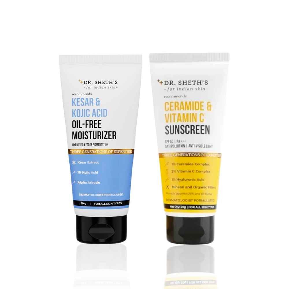 Buy Dr. Sheth's Daily Routine Duo ( Face Moisturizer + Sunscreen) - Combo of 2 - Purplle