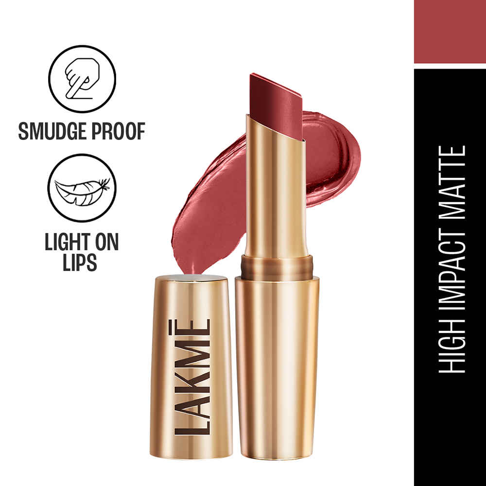 Buy Lakme 9to5 Powerplay Priming Matte Lipstick, Lasts 16hrs, Roseatte Red, 3.6 gm - Purplle