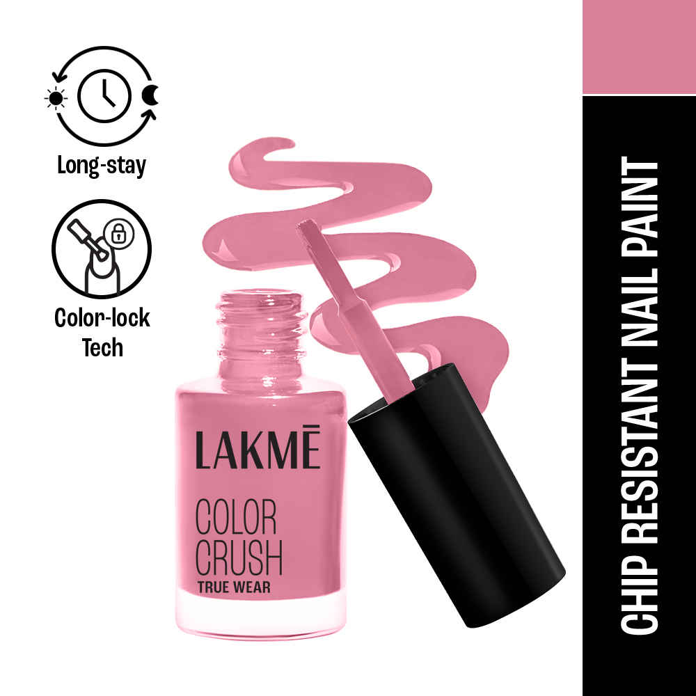 Buy Lakme True Wear Color Crush Nail Polish, Long Lasting & Vibrant Nail Paint, 36, 6 ml - Purplle