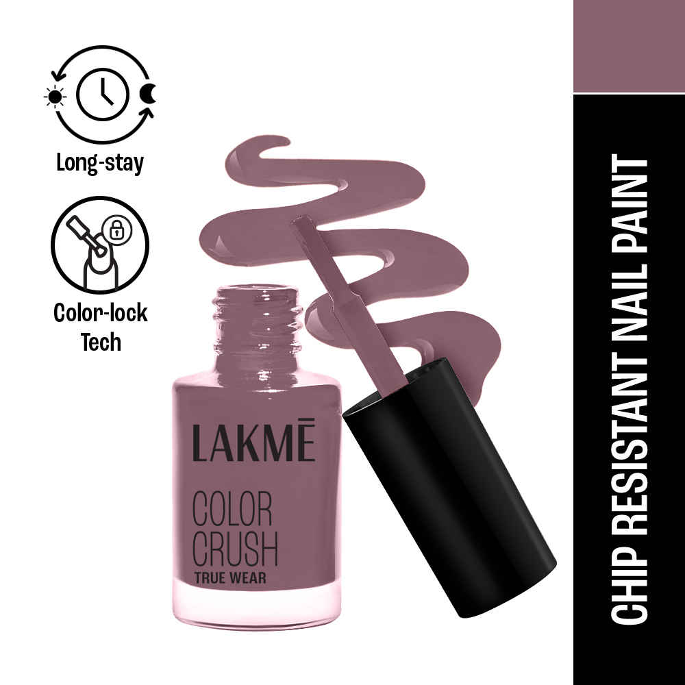 Buy Lakme True Wear Color Crush Nail Polish, Long Lasting & Vibrant Nail Paint, 103, 6 ml - Purplle