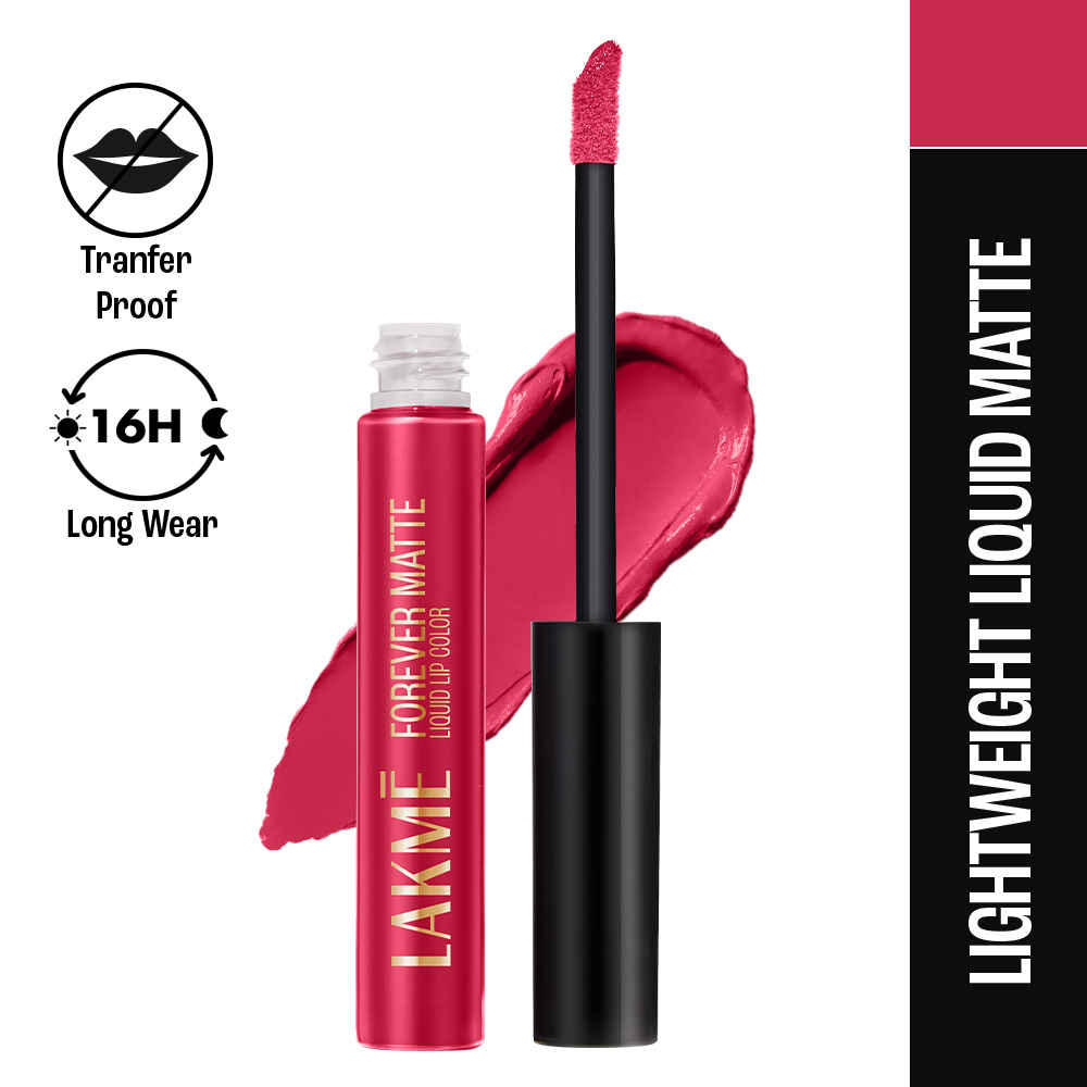 Buy Lakme Forever Matte Liquid Lip, 16hr Lipstick, Lightweight & transferproof - Cherry love 5.6 ml - Purplle