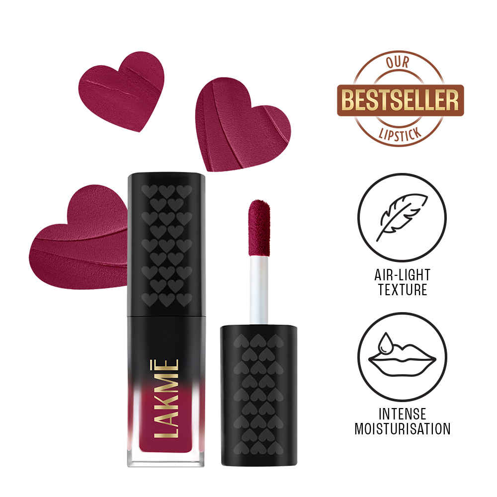Buy Lakme Xtraordin-airy Lip Mousse Mini - Mauve Mischief - Velvet Matte Finish Airlight & Moisturizing Formula with Cocoa Butter Travel friendly - 1.8 gm - Purplle