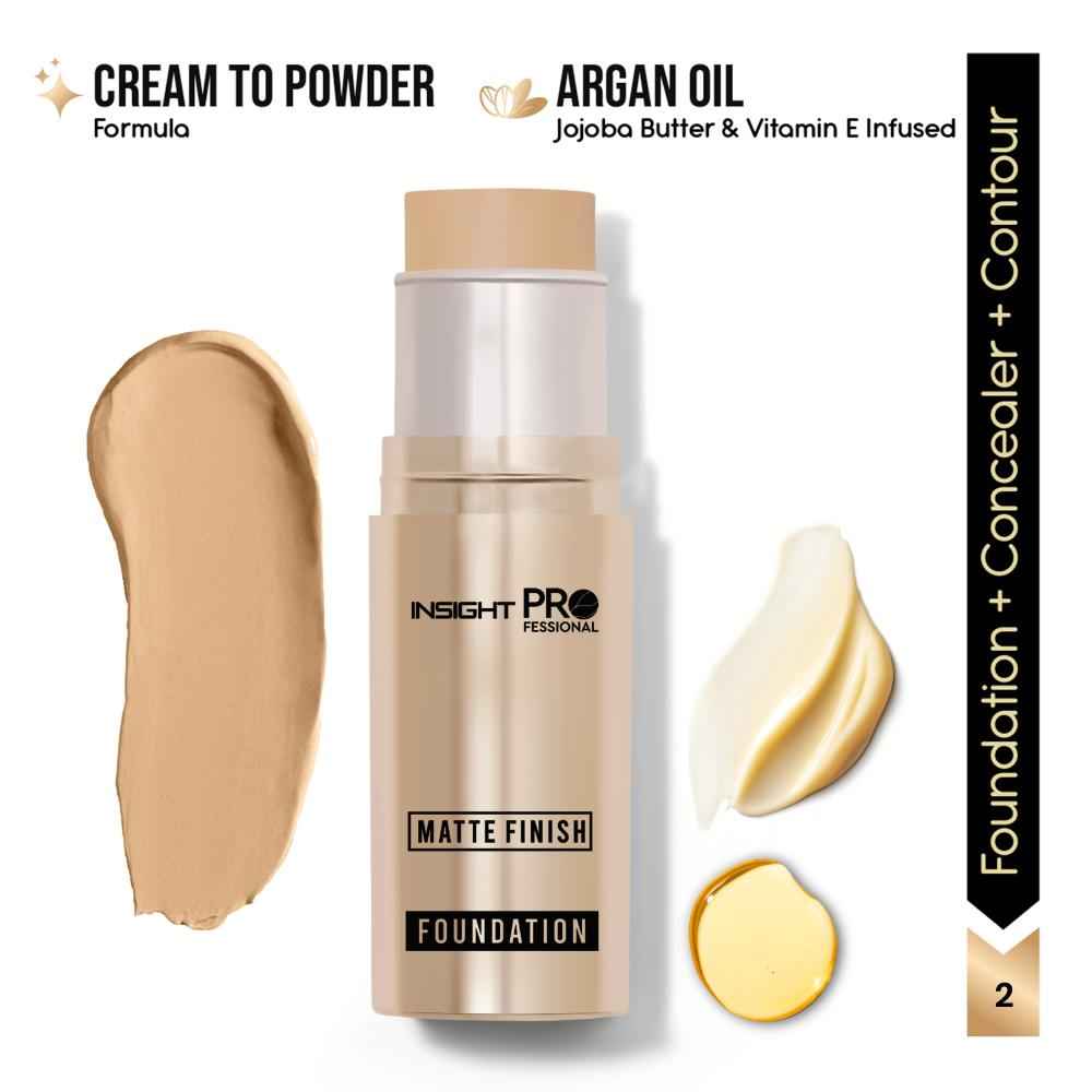 Buy INSIGHT Professional Matte Finish Foundation - Almond Milk 10 gm - Purplle
