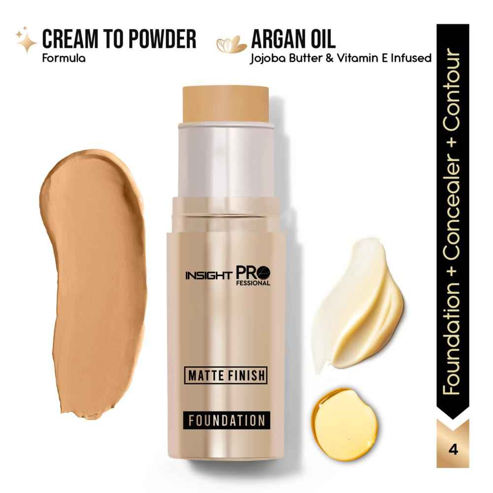 Buy INSIGHT Professional Matte Finish Foundation - Caramel Creme 10 gm - Purplle