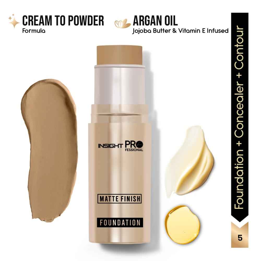 Buy INSIGHT Professional Matte Finish Foundation - Spiced Walnut 10 gm - Purplle
