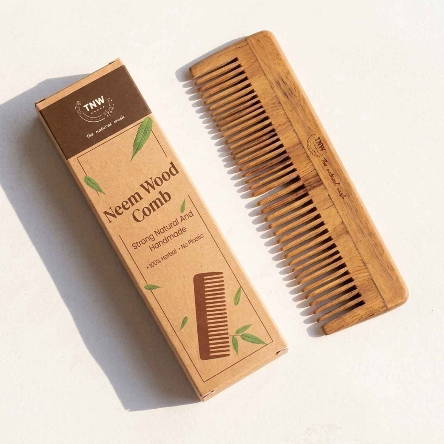 Buy TNW The Natural Wash Neem Wood Comb For Healthy Hair ,1 Pc - Purplle