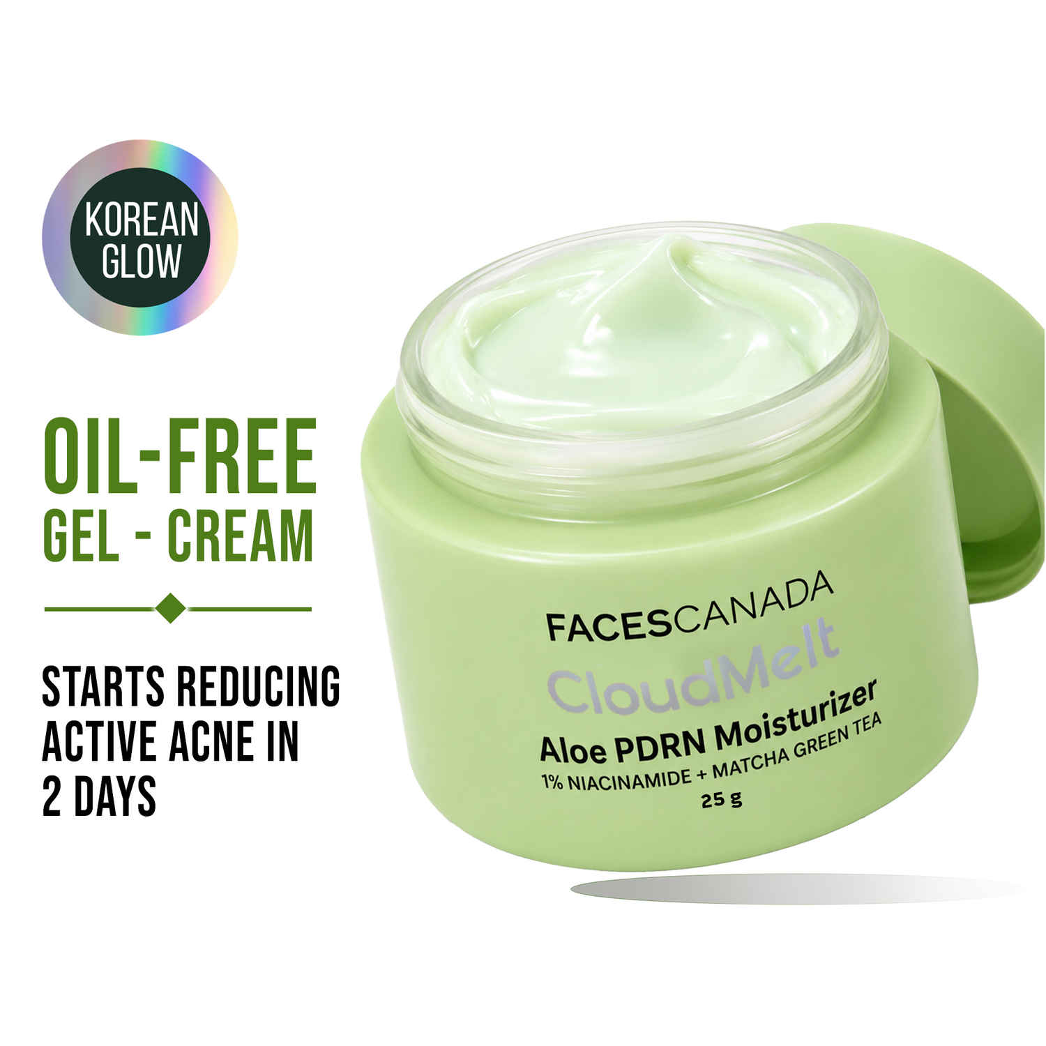 Buy FACES CANADA CloudMelt Aloe PDRN Moisturizer - 25 gm| Oil-Free Gel Cream for Oily & Acne-Prone Skin | 4% Niacinamide, Matcha Green Tea & Hyaluronic Acid | Deep Hydration & Brightening - Purplle