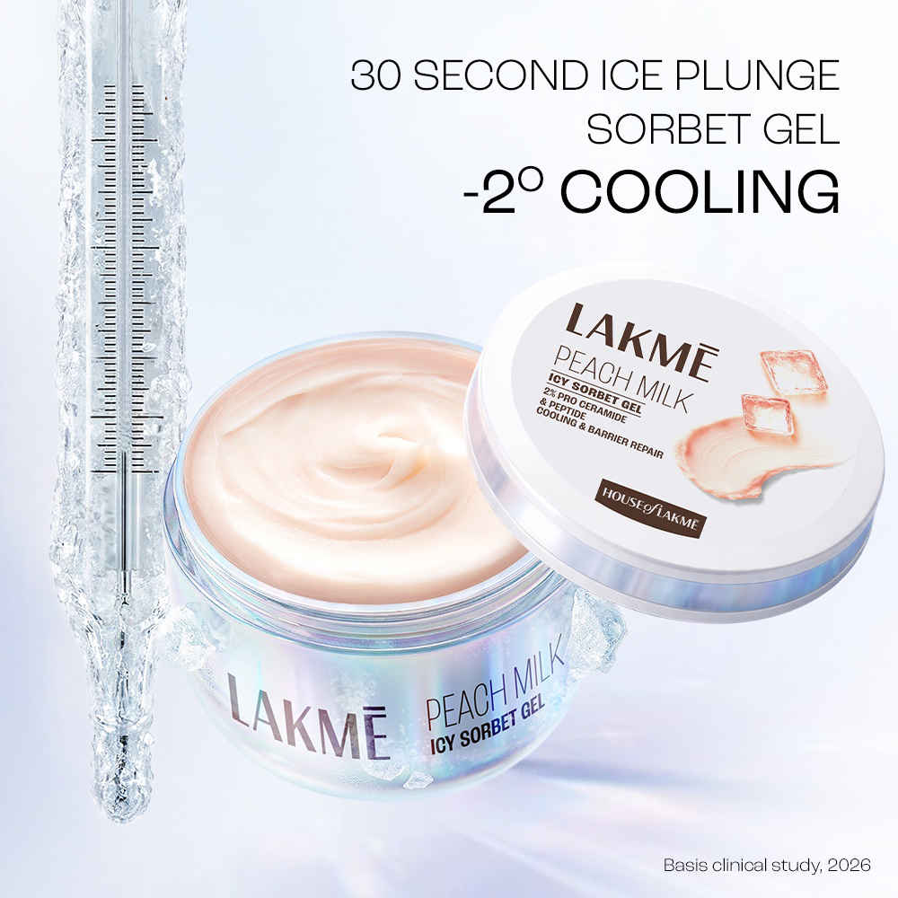 Buy Lakme Icy Sorbet Gel: Instant Cooling Moisturizer with 2% Pro-Ceramide, Peptide & Pentavitin 100 gm - Purplle