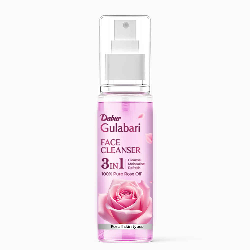 Buy Dabur Gulabari Rose Glow Face Cleanser - 100 ml | For All Skin Types | 3 in 1 Cleanser | Cleaner, Balanced & Hydrated Skin - Purplle