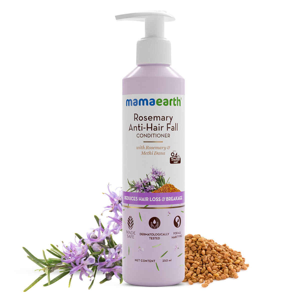 Buy Mamaearth Rosemary Anti-Hair Fall Conditioner with Rosemary & Methi Dana for Reducing Hair Loss & Breakage - 250 ml - Purplle