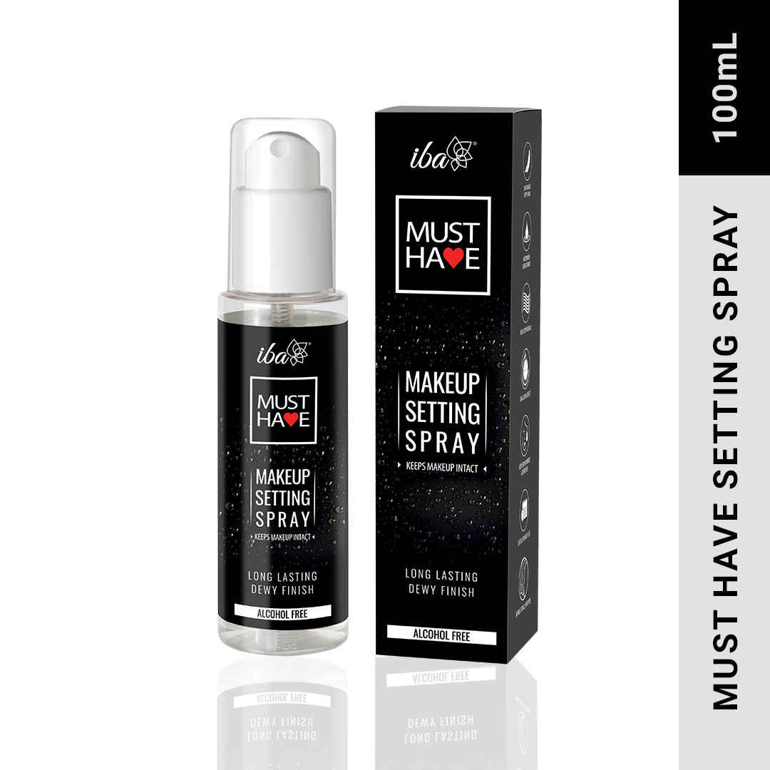 Buy Iba Must Have Makeup Setting Spray, 100 ml-Keeps Makeup Intact | Long Lasting Dewy Finish | Makeup Fixer Spray for Face | Enriched with Hyaluronic Acid, Coconut Water & Chamomile Extract | Alcohol-Free | Halal Certified & Vegan Makeup - Purplle