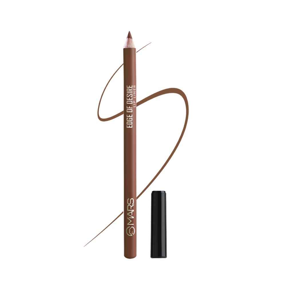 Buy MARS Edge Of Desire Matte Lip Liner | One Swipe Smooth Application | Long Lasting Lip Pencil (1.4 gm) (12-Brown Mocha) - Purplle
