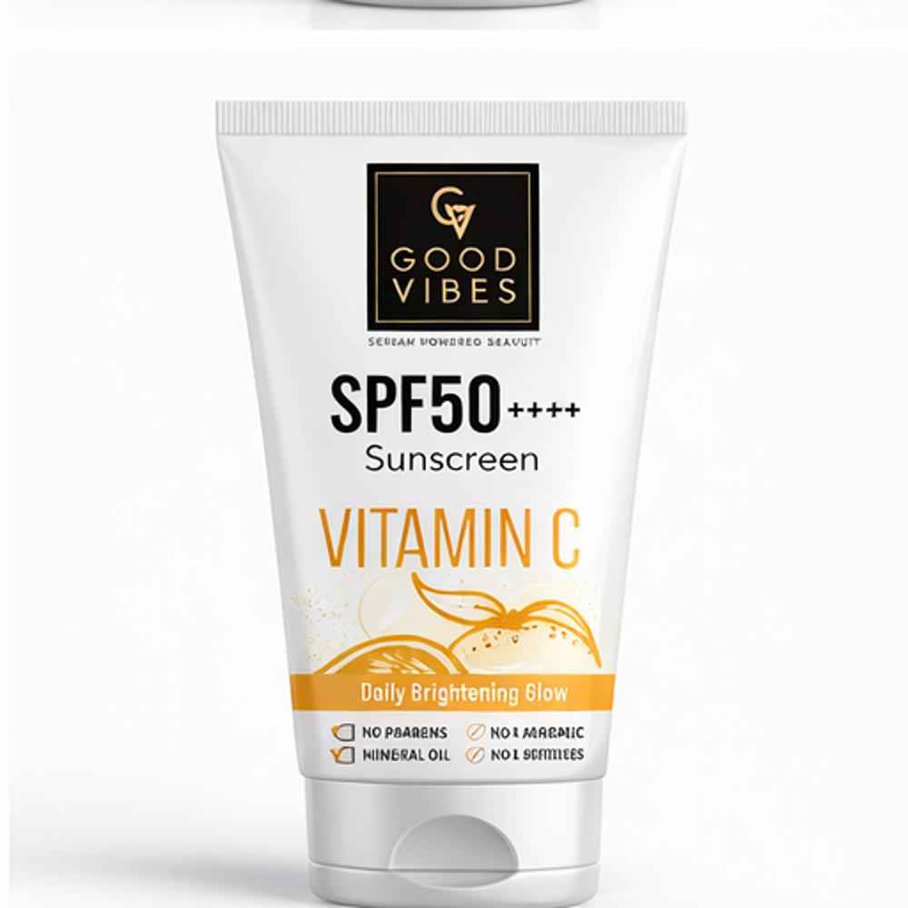 Buy Good Vibes Vitamin C Daily Brightening Glow Sunscreen 30 gm - Purplle