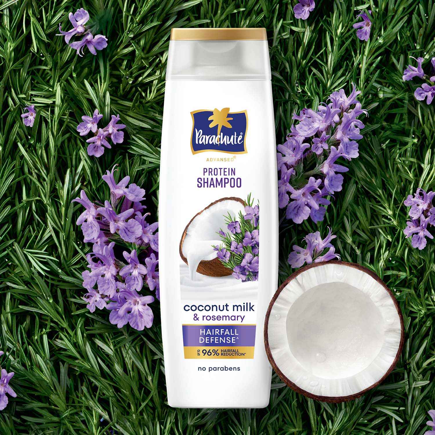 Buy Parachute Advansed Protein Shampoo | with Coconut Milk & Rosemary | For Hairfall Defense | Paraben free | 340 ml - Purplle