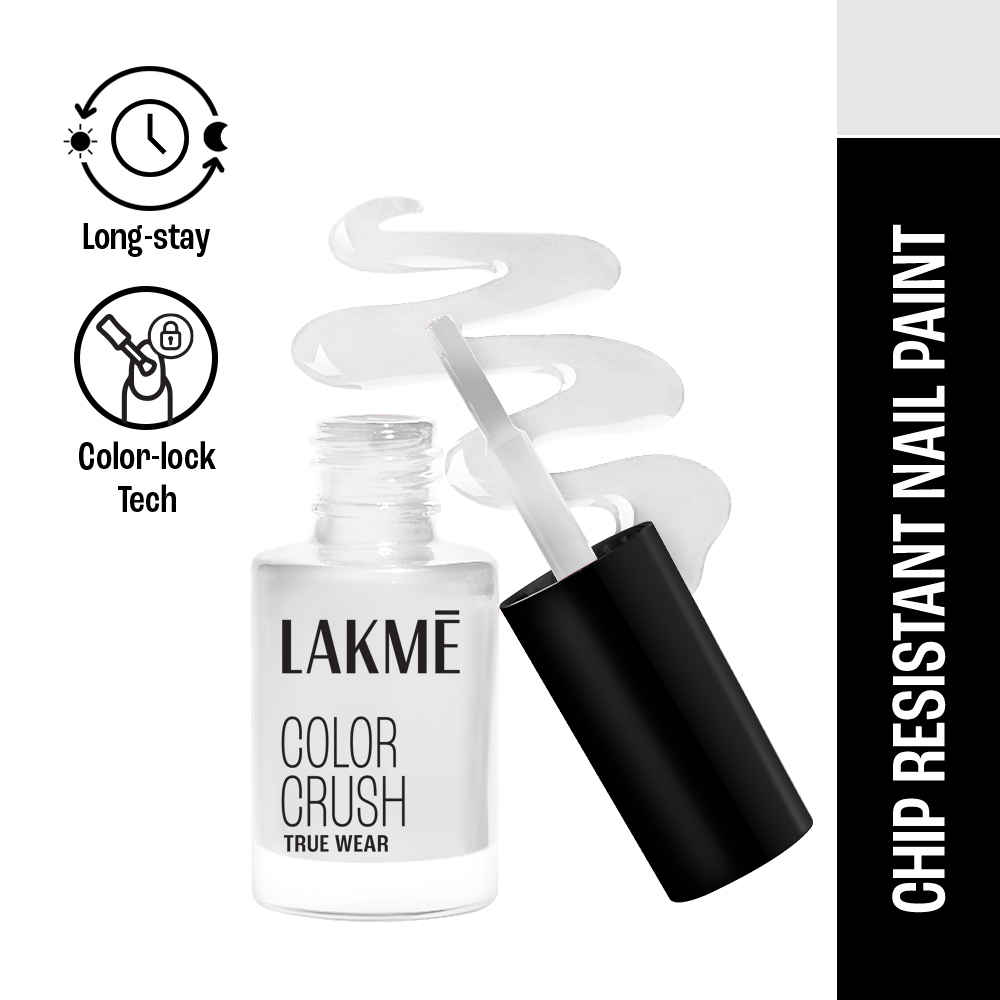 Buy Lakme True Wear Color Crush Nail Polish, Long Lasting & Vibrant Nail Paint, 10, 6 ml - Purplle
