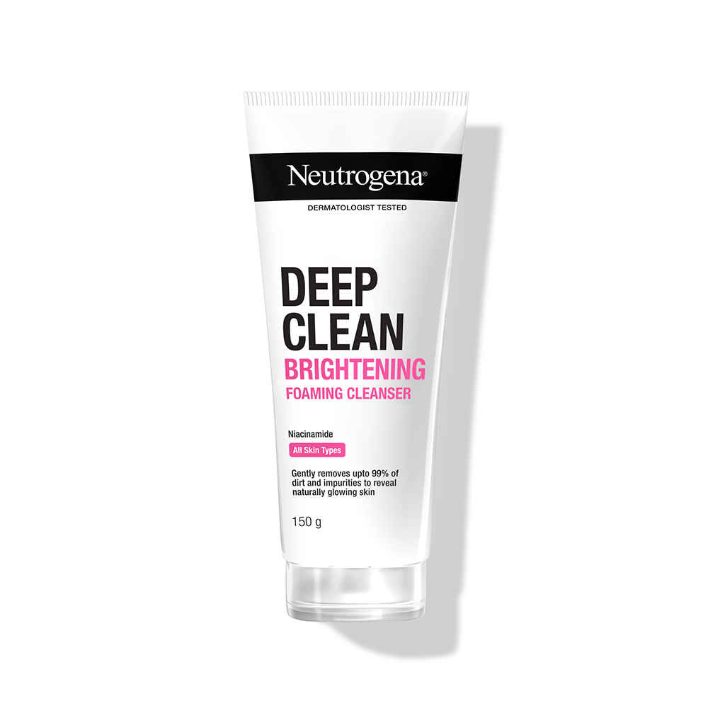 Buy Neutrogena Deep Clean Brightening Foaming Face Wash (150 gm) - Purplle