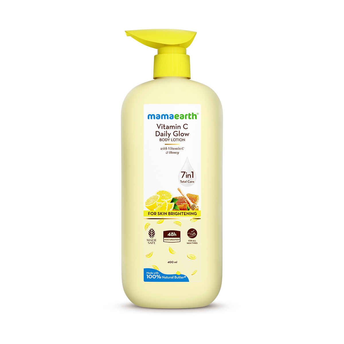 Buy Mamaearth Vitamin C Daily Glow Body Lotion 400ml - Purplle