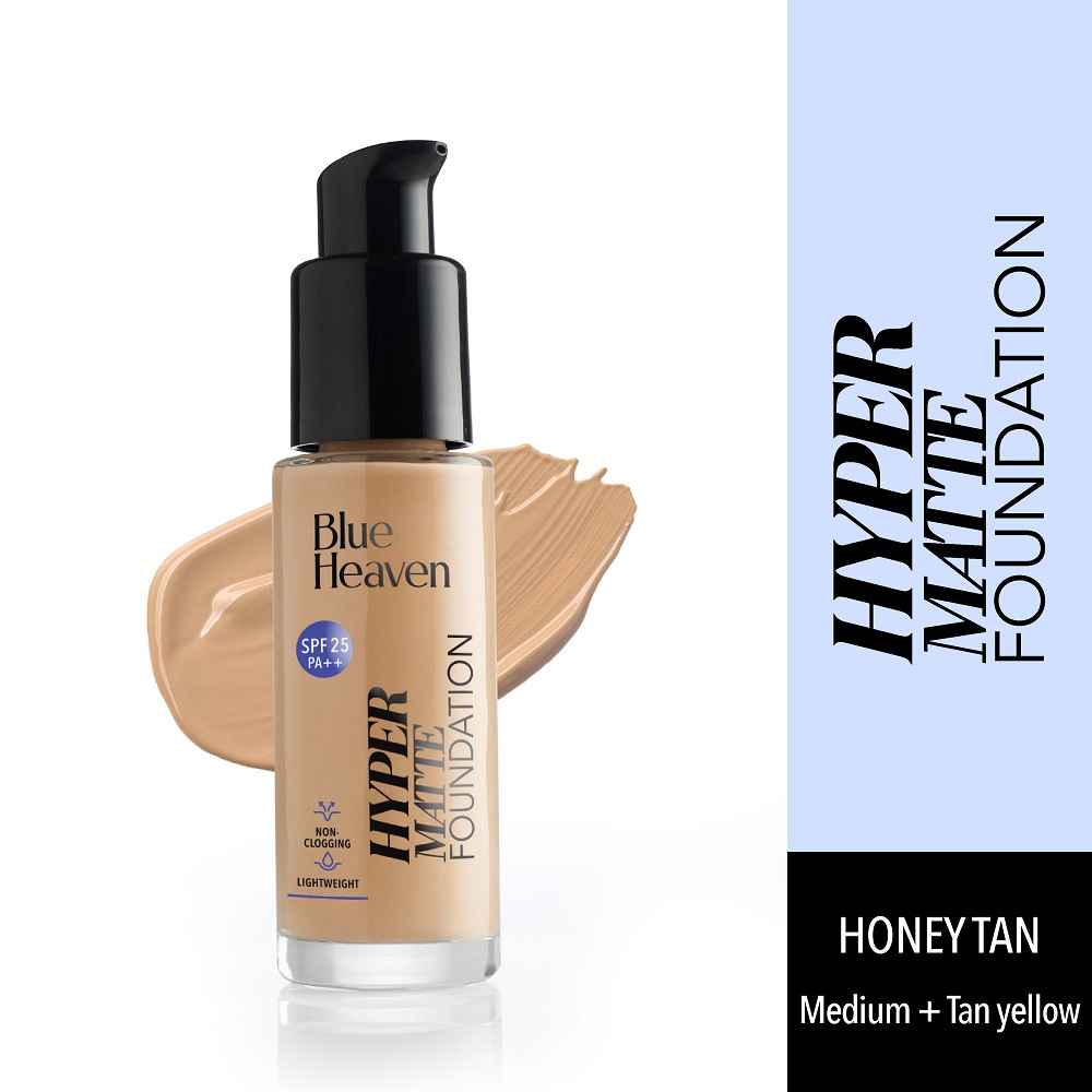Buy Blue Heaven Hyper Matte Foundation- 302 Honey Tan, 30 ml - Purplle