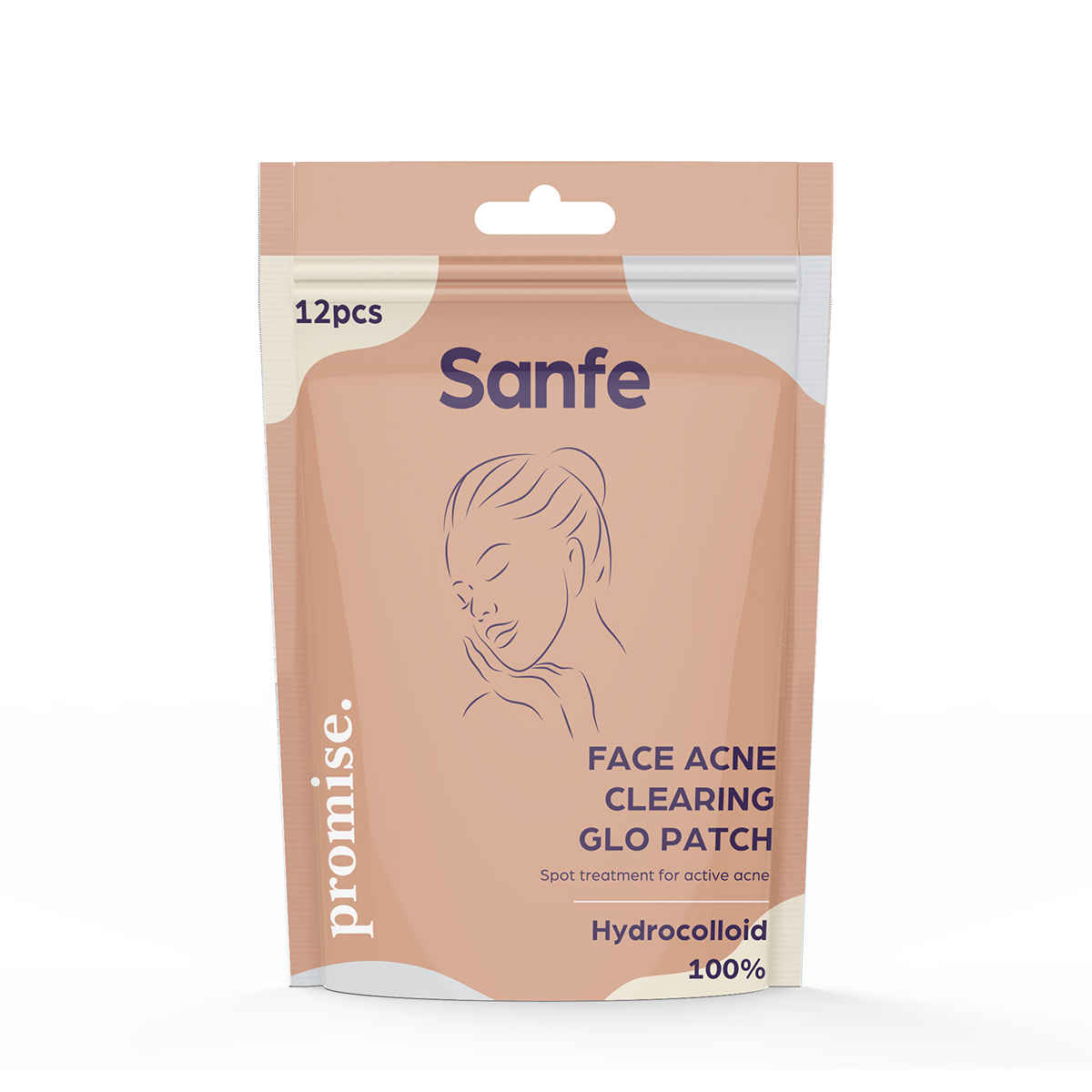 Buy Sanfe Promise Face Acne Pimple Patch - Pack of 12 | Pimple Healing & Spot Clearing Patch | Absorbing Cover |Invisible, Blemish Spot, Hydrocolloid, Skin Treatment - Purplle