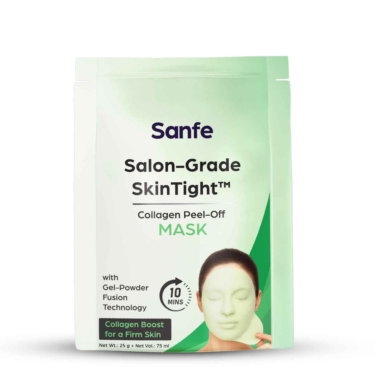 Buy Sanfe Salon-Grade SkinTight Collagen Peel-Off Mask | 25 gm + 75 ml | Skin Tightening & Firming Face Mask - Purplle