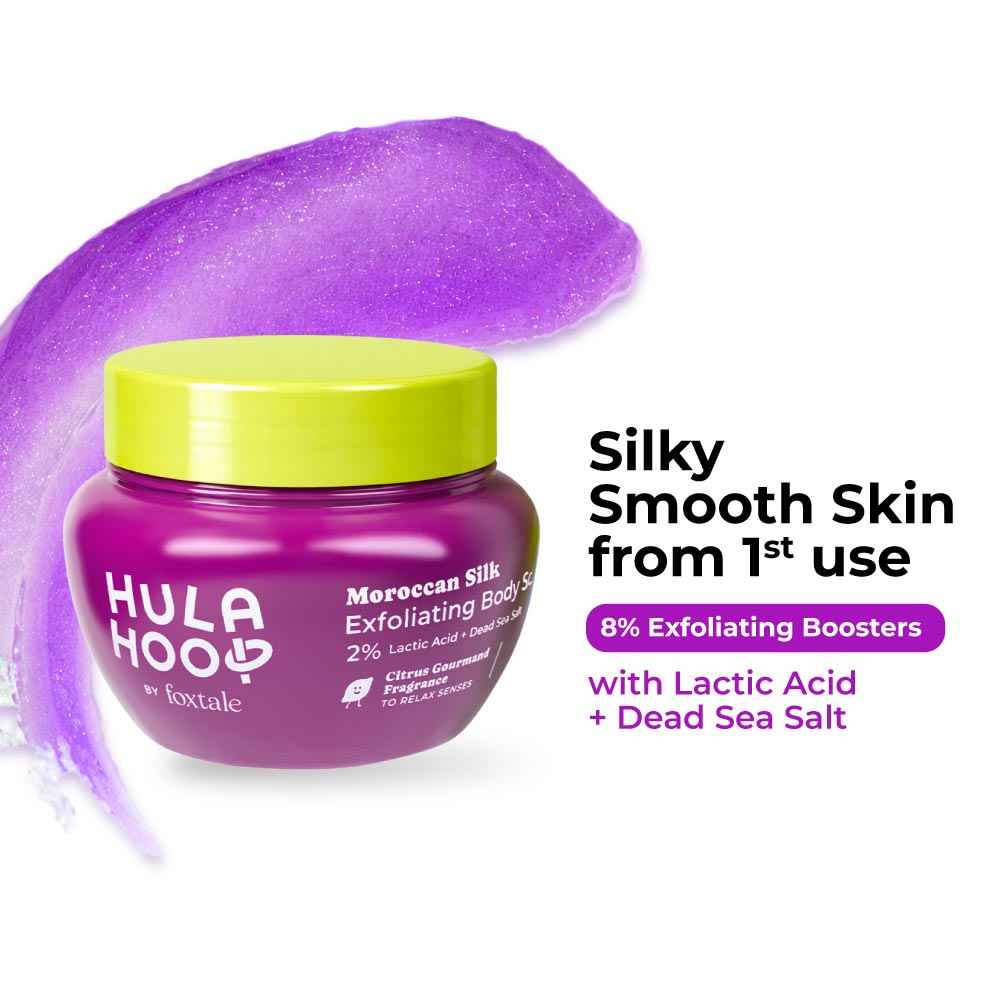 Buy Foxtale Hula Hoop By Foxtale Moroccan Silk Exfoliating Body Scrub - 75 gm - Purplle