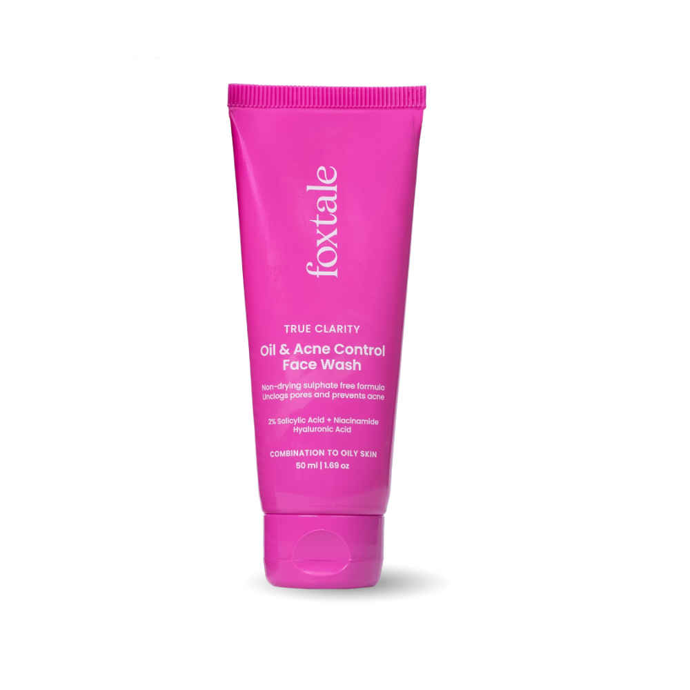 Buy FoxtaleTrue Clarity Oil and Acne Control Face Wash - 50 ml - Purplle