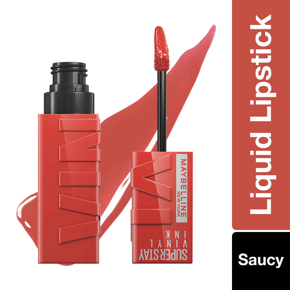 Buy Maybelline Superstay Vinyl Ink Liquid Lipstick, Saucy 4.2 ml - Purplle