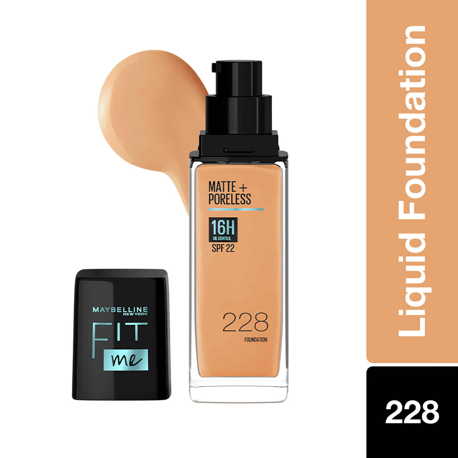Buy Maybelline New York Liquid Foundation, Fit Me Matte + Poreless, The Archies Limited Edition, Shade 228, 30 ml - Purplle