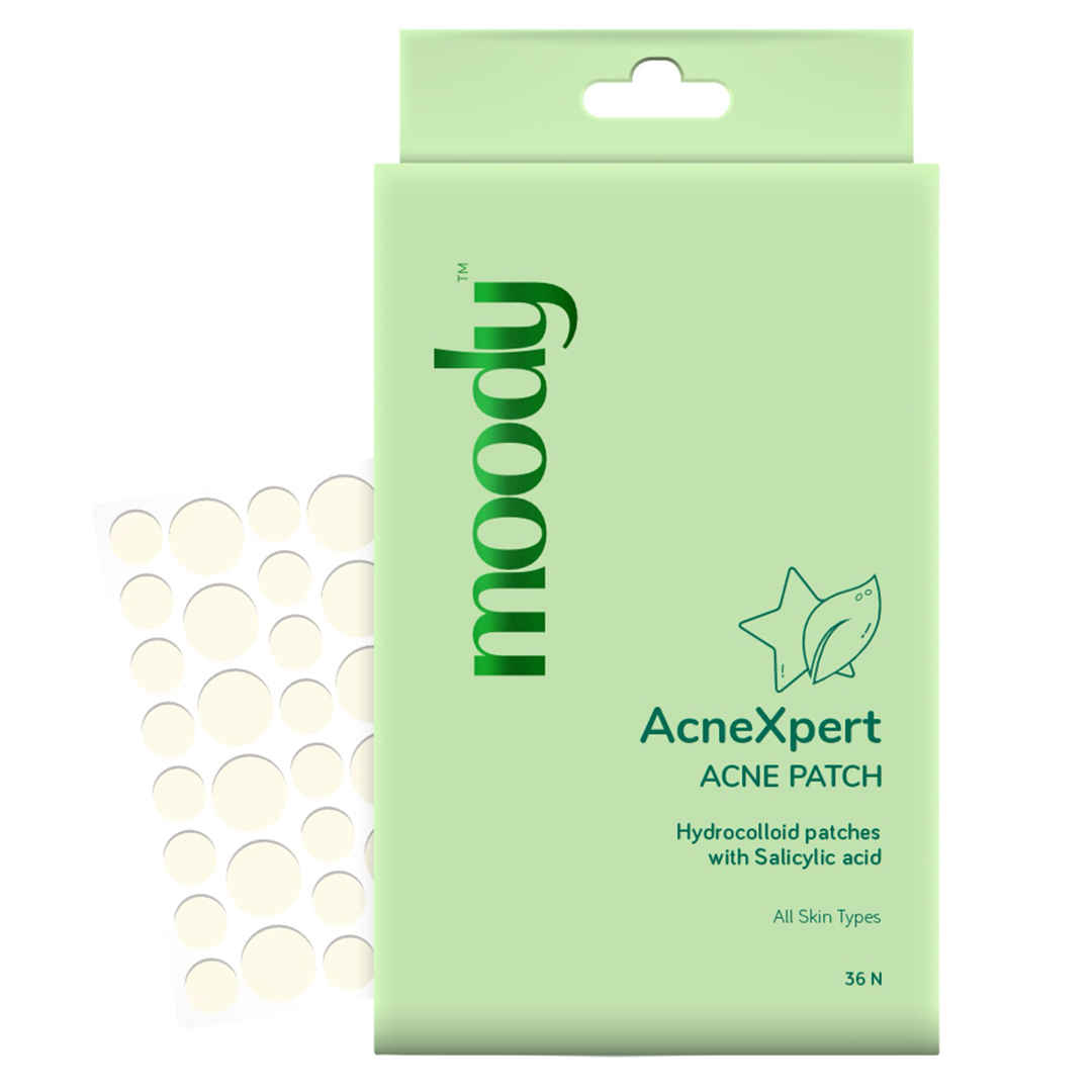 Buy Moody Acnexpert Face Acne Pimple Patches With Hydrocolloid And Salicylic Acid - 36 Patches - Purplle