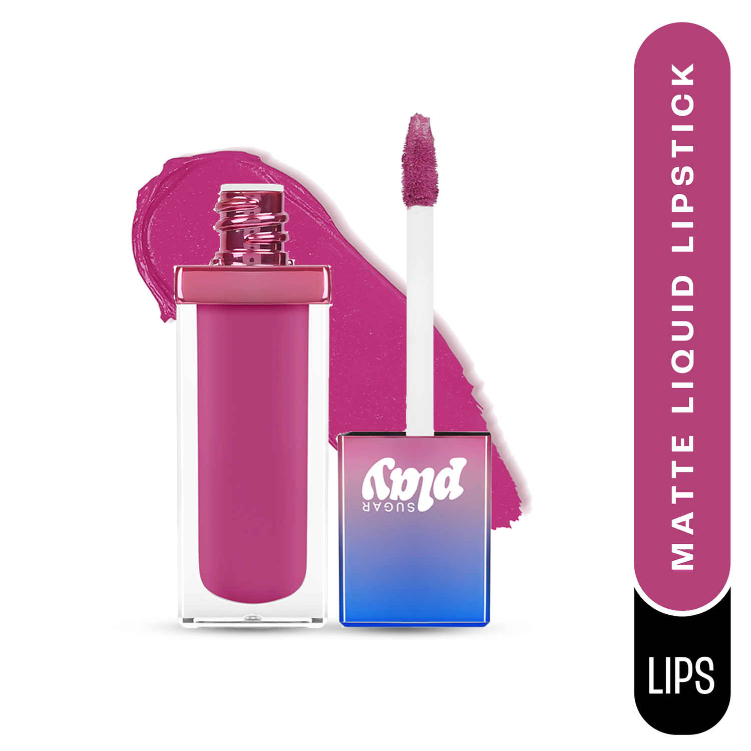 Buy SUGAR Play Vibe Check Liquid Matte Lipstick | 4.5 ml - 03 Snacc (Bright Pink) - Purplle